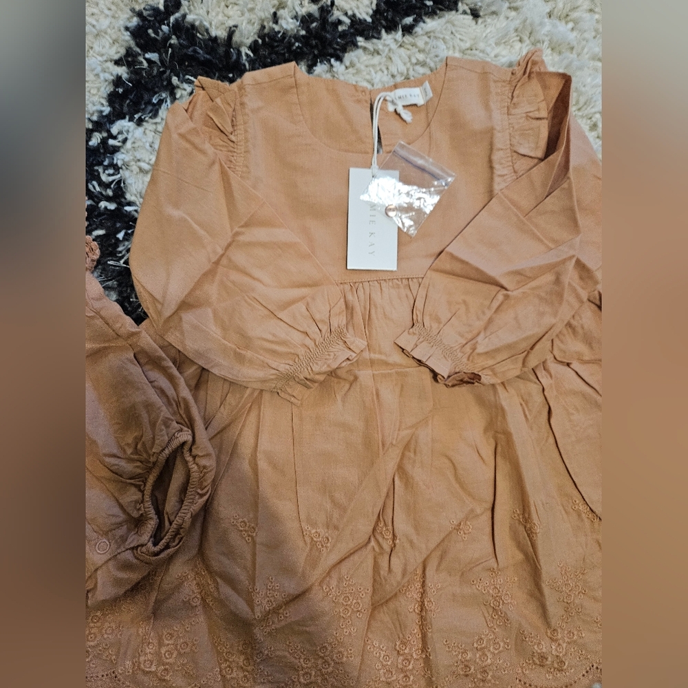 Jamie Kay, Matching Bundle, 3-6m & 2T Outfits, Peach - Picture 3 of 3